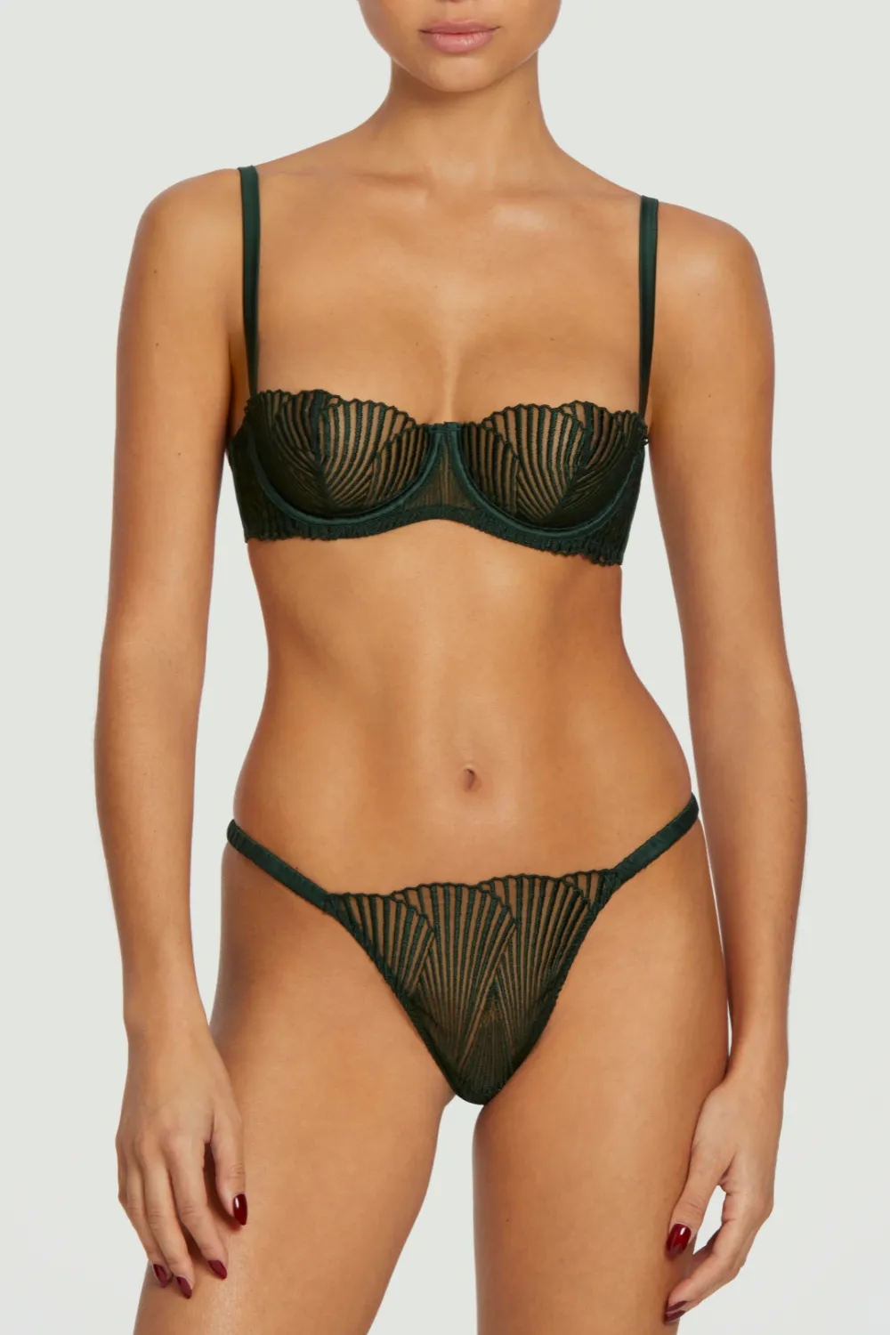Athena Brazilian Knicker Green
