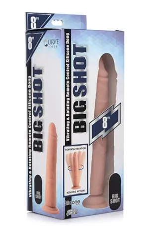 BIG SHOT 8 ROTATING RECHARGEABLE LIQUID SILICONE DONG WITHOUT BALLS