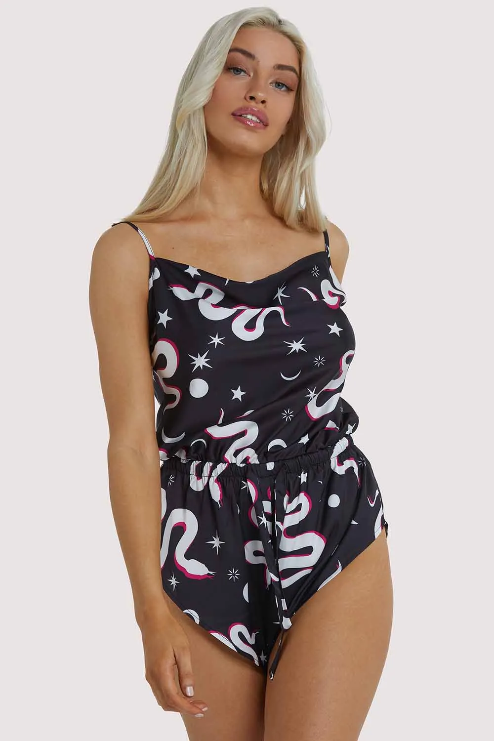 Black Moon Snake Playsuit