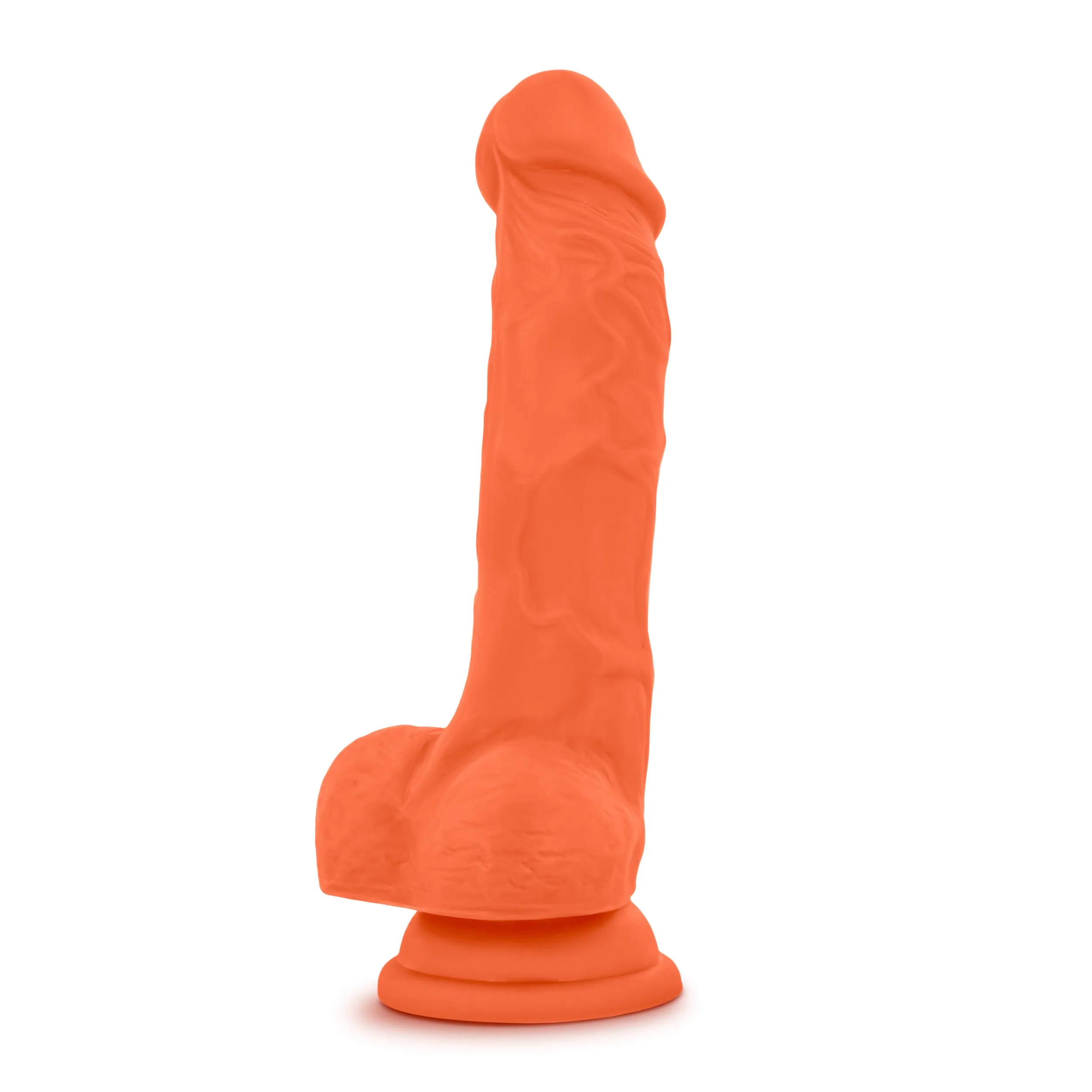 Blush Neo Elite 7.5 Silicone Dual Density Cock Balls Dildo Neon Dong Sex Toy