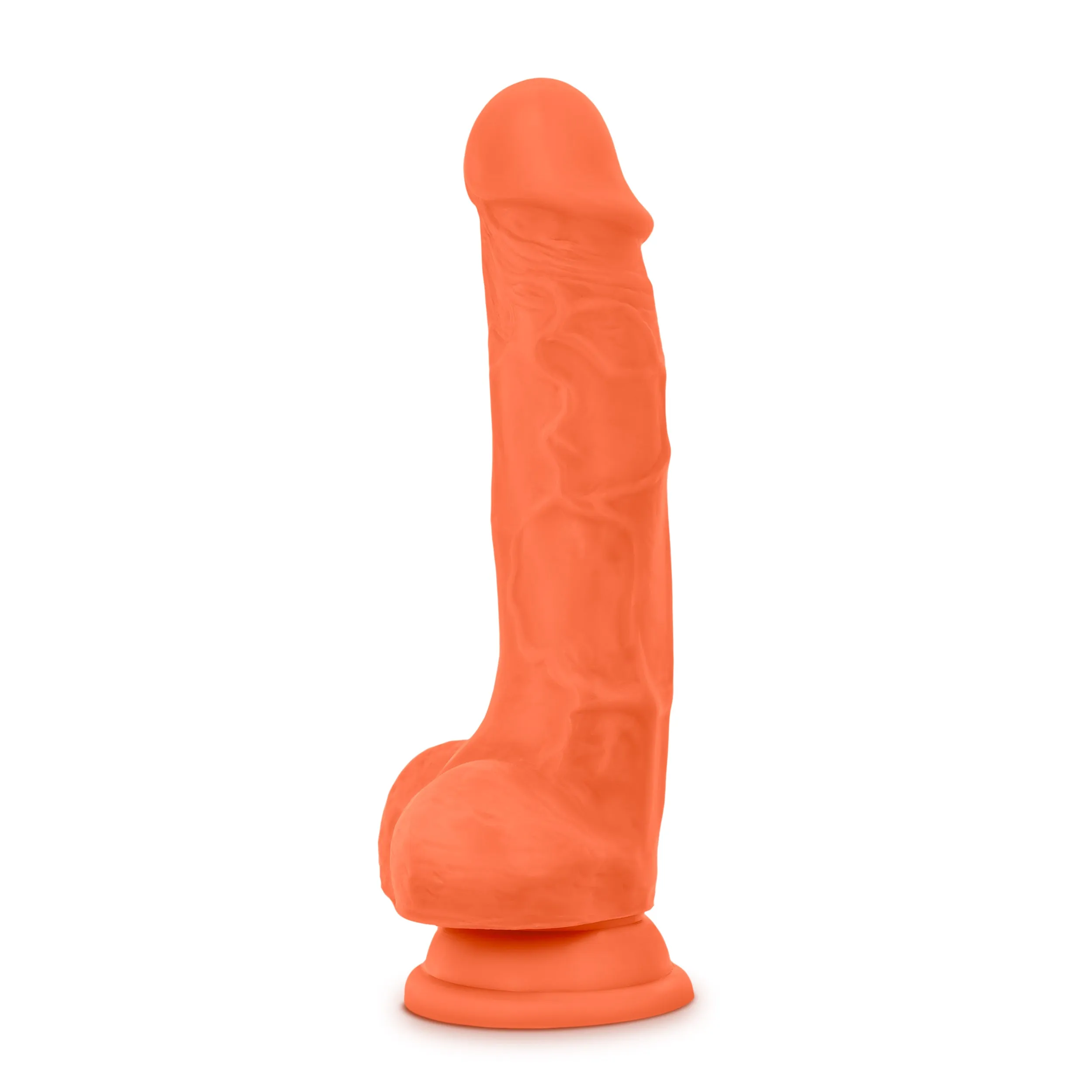 Blush Neo Elite 7.5 Silicone Dual Density Cock Balls Dildo Neon Dong Sex Toy