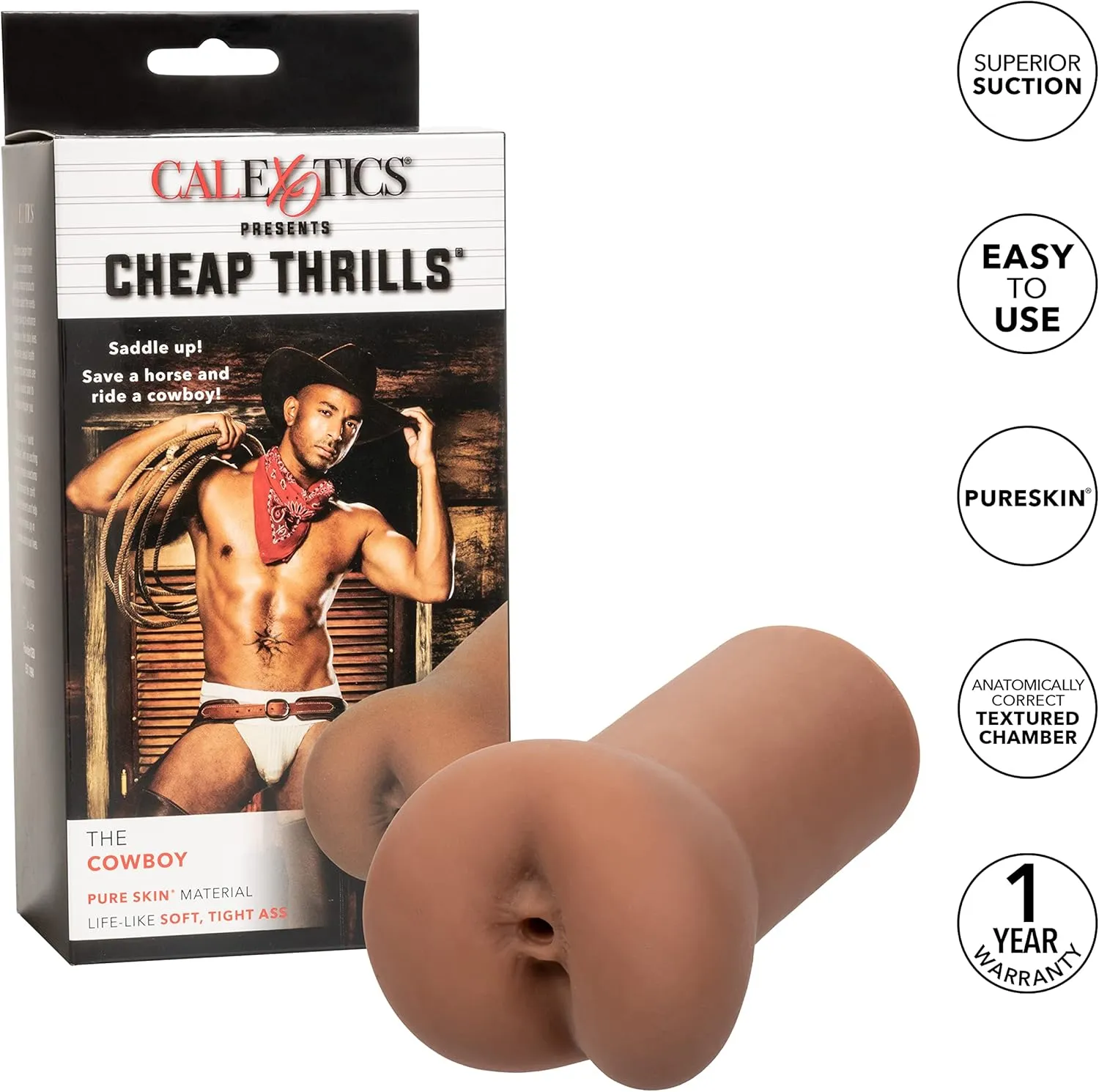 CalExotics Cheap Thrills The Cowboy Male Masturbator Stroker