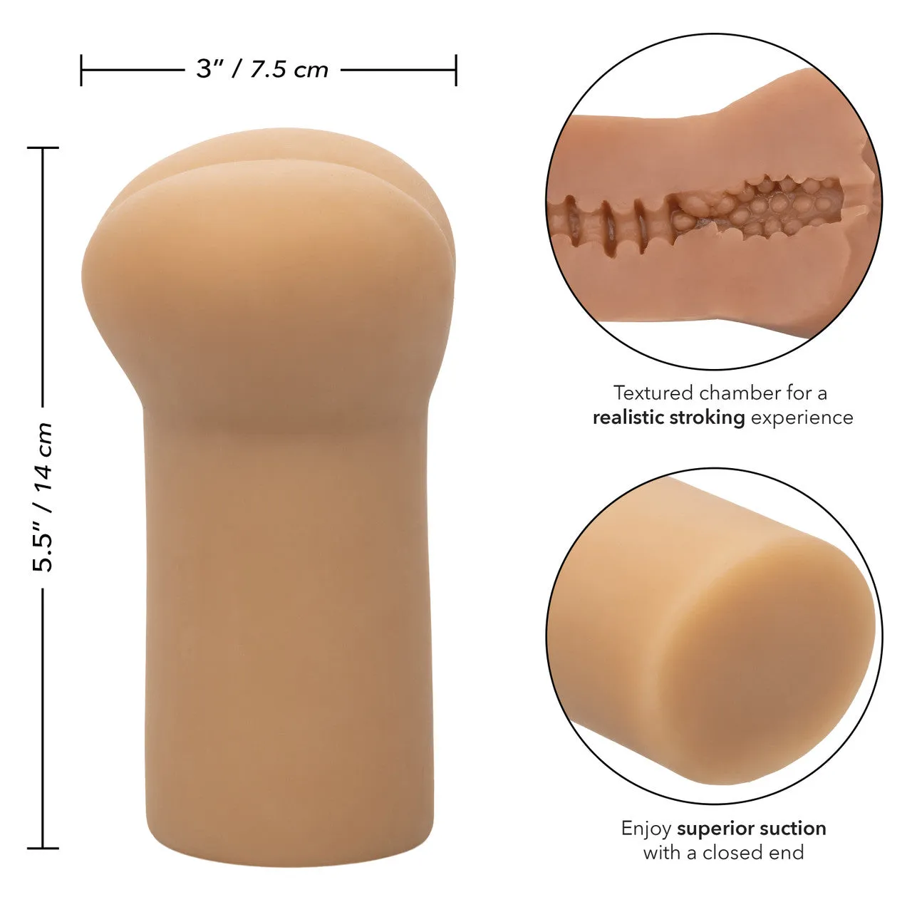 CalExotics Cheap Thrills The Leather Daddy Male Masturbator Stroker