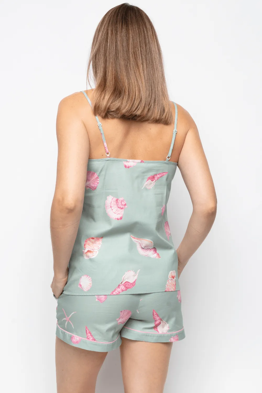 Coral Shell Print Camisole. Size UK 8