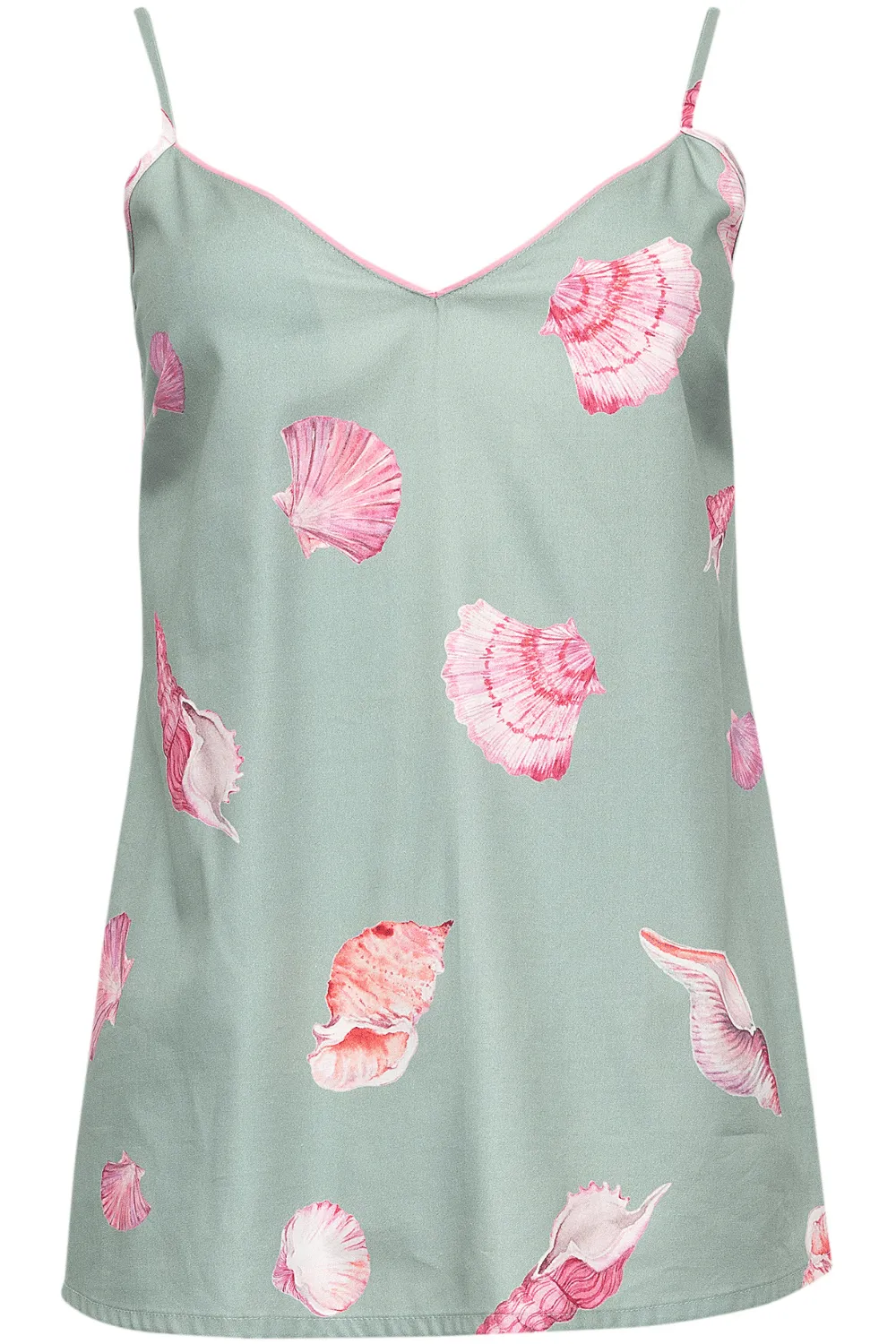 Coral Shell Print Camisole. Size UK 8