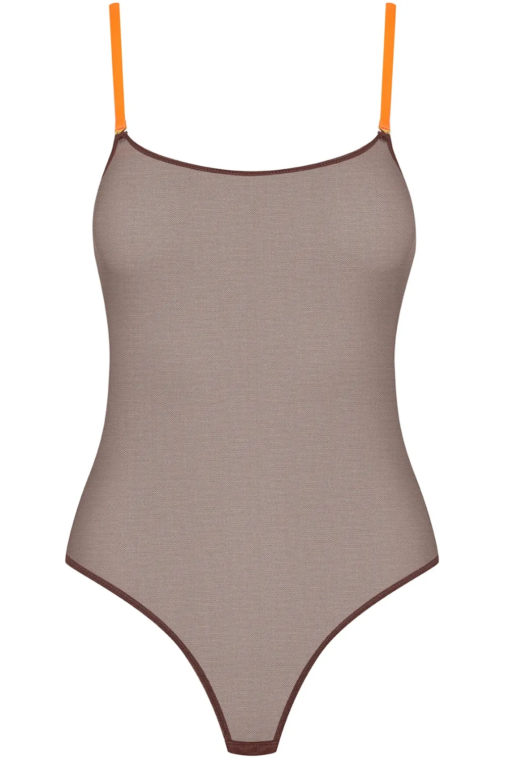 Corps à Corps Thong Bodysuit Brown