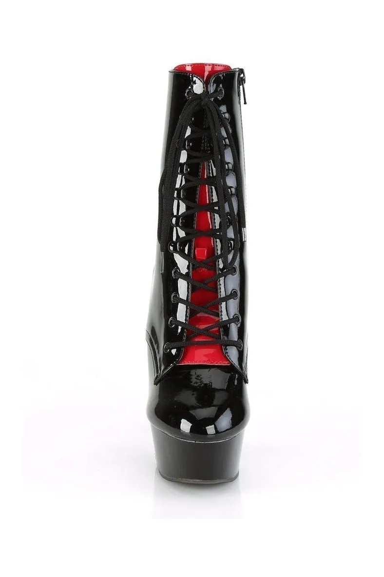 DELIGHT-1020FH Exotic Boot | Black Patent