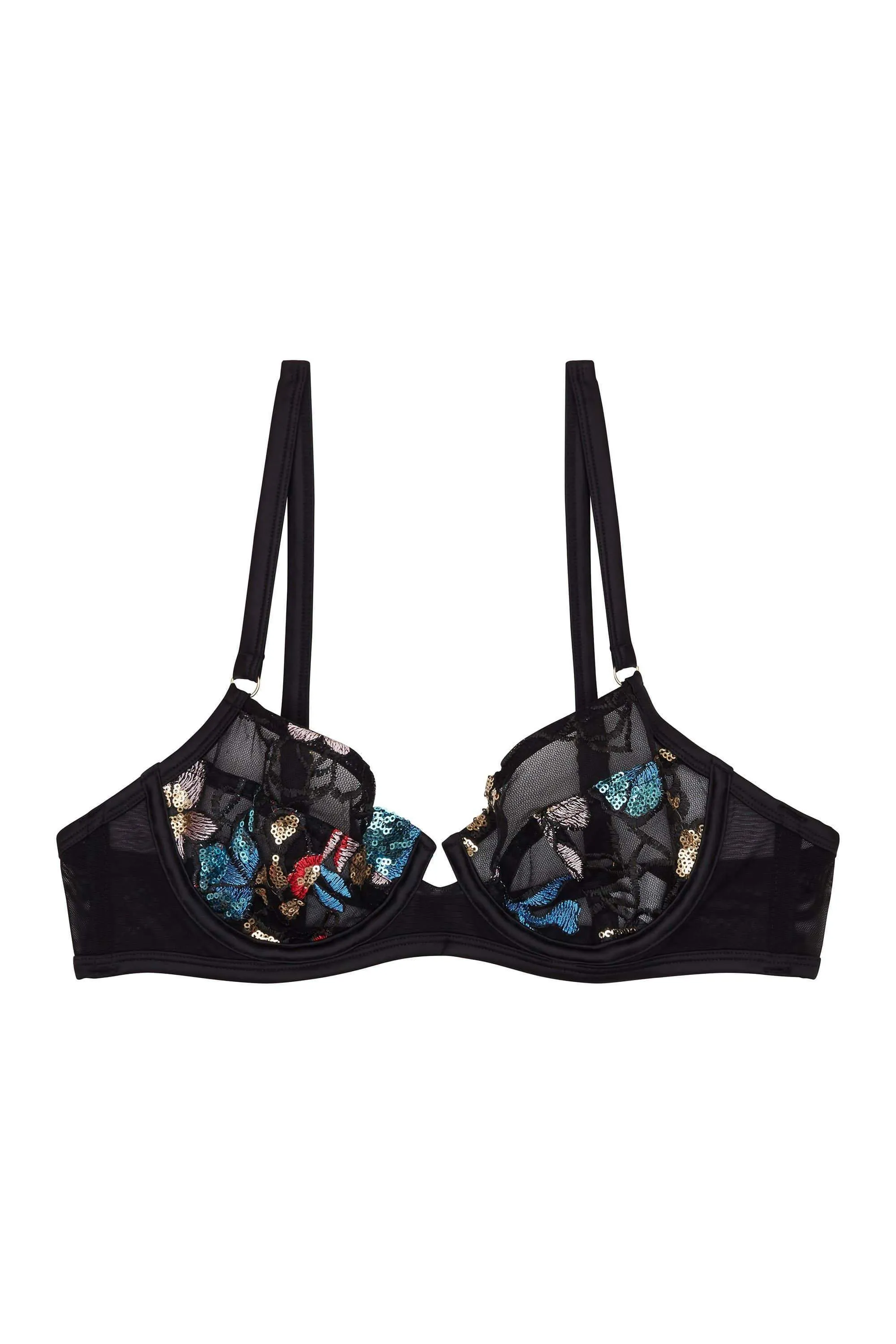 Felicity Hayward Elly Sequin Black Bra Curve
