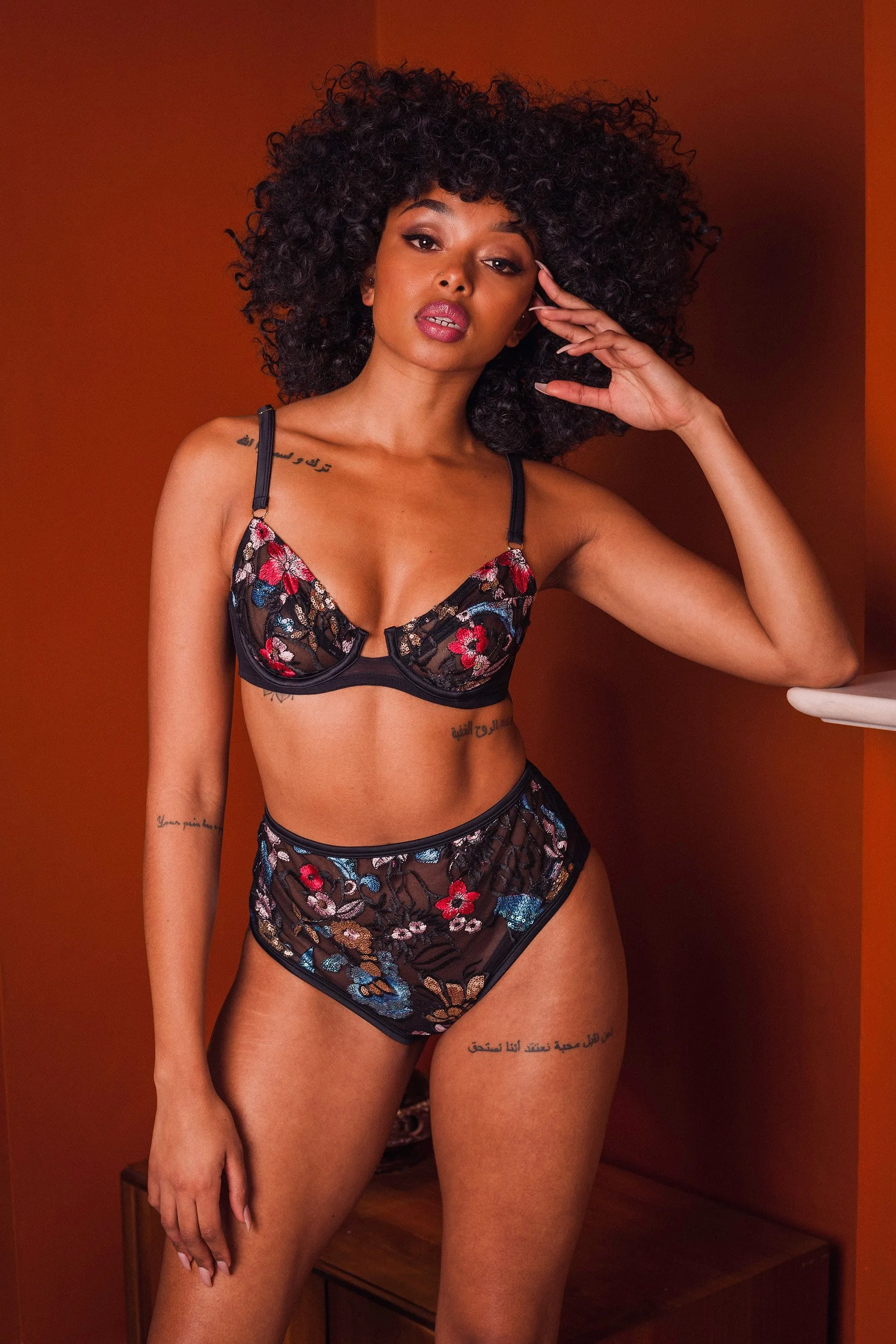Felicity Hayward Elly Sequin Black HW Brief Core