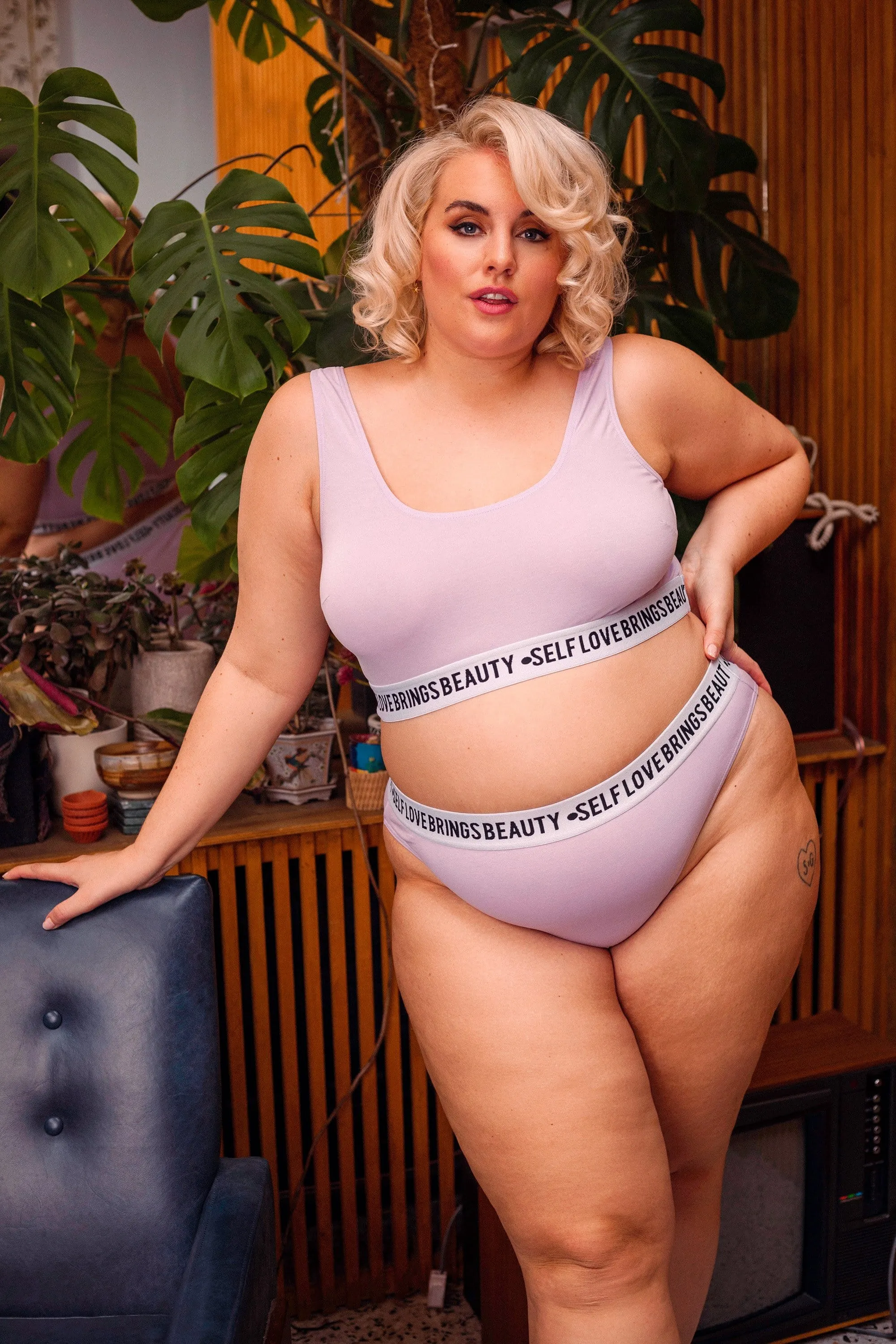 Felicity Hayward Self Love Lilac Crop Top Curve