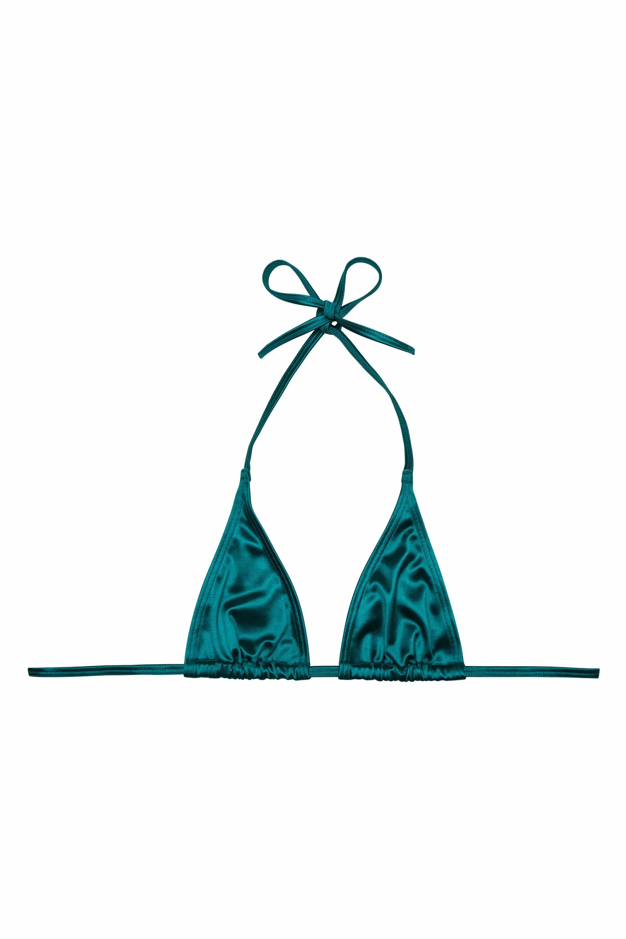 Hannah Teal Triangle Bikini Top