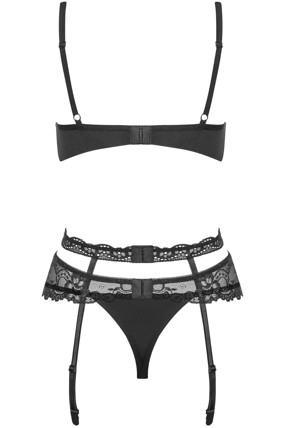 Heartina Bra. Thong & Suspender