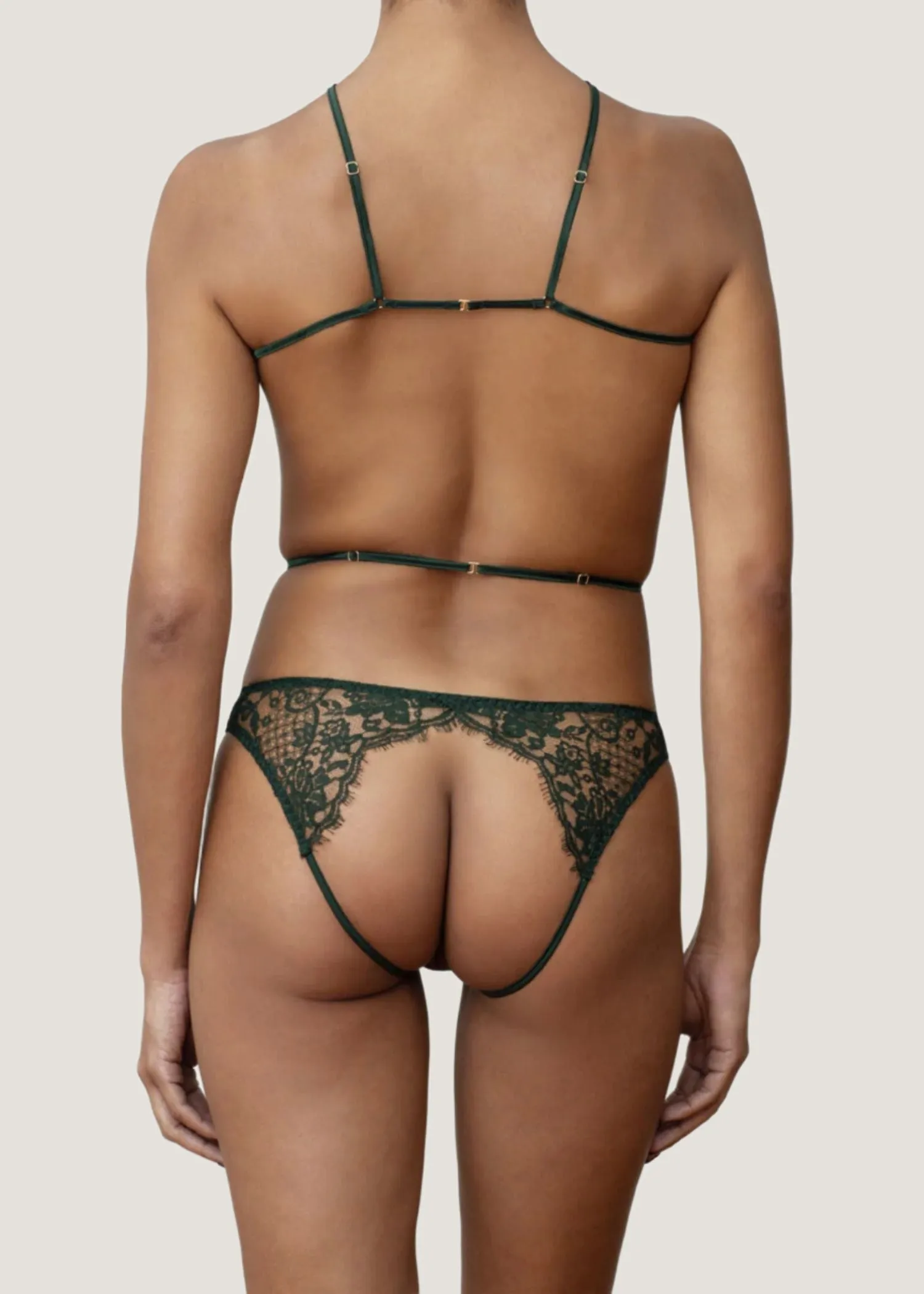 Hera Open Playsuit (Deep Green)