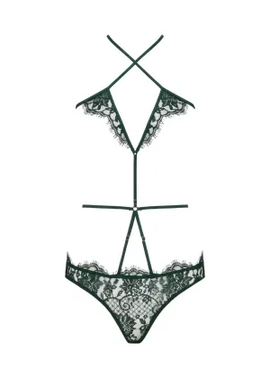 Hera Open Playsuit (Deep Green)