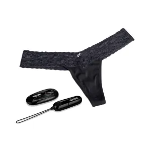 Hustler Remote Control Vibrating Panties Black S/M