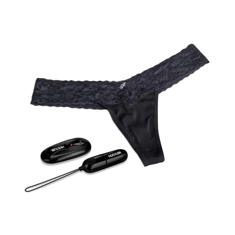 Hustler Remote Control Vibrating Panties Black S/M