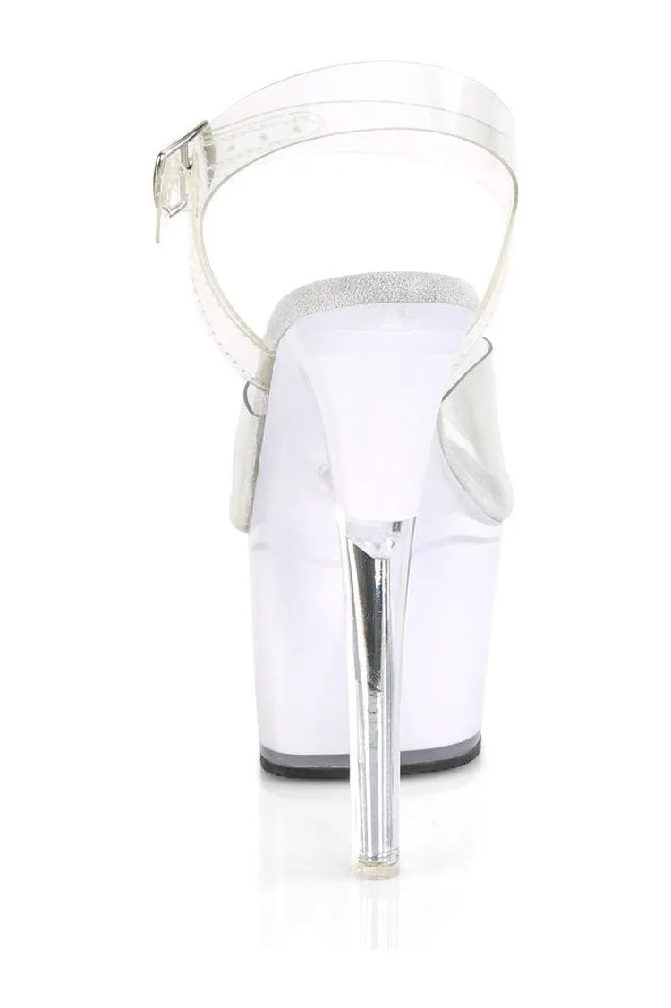 ILLUMINATOR-708 Exotic Sandal | Clear Vinyl
