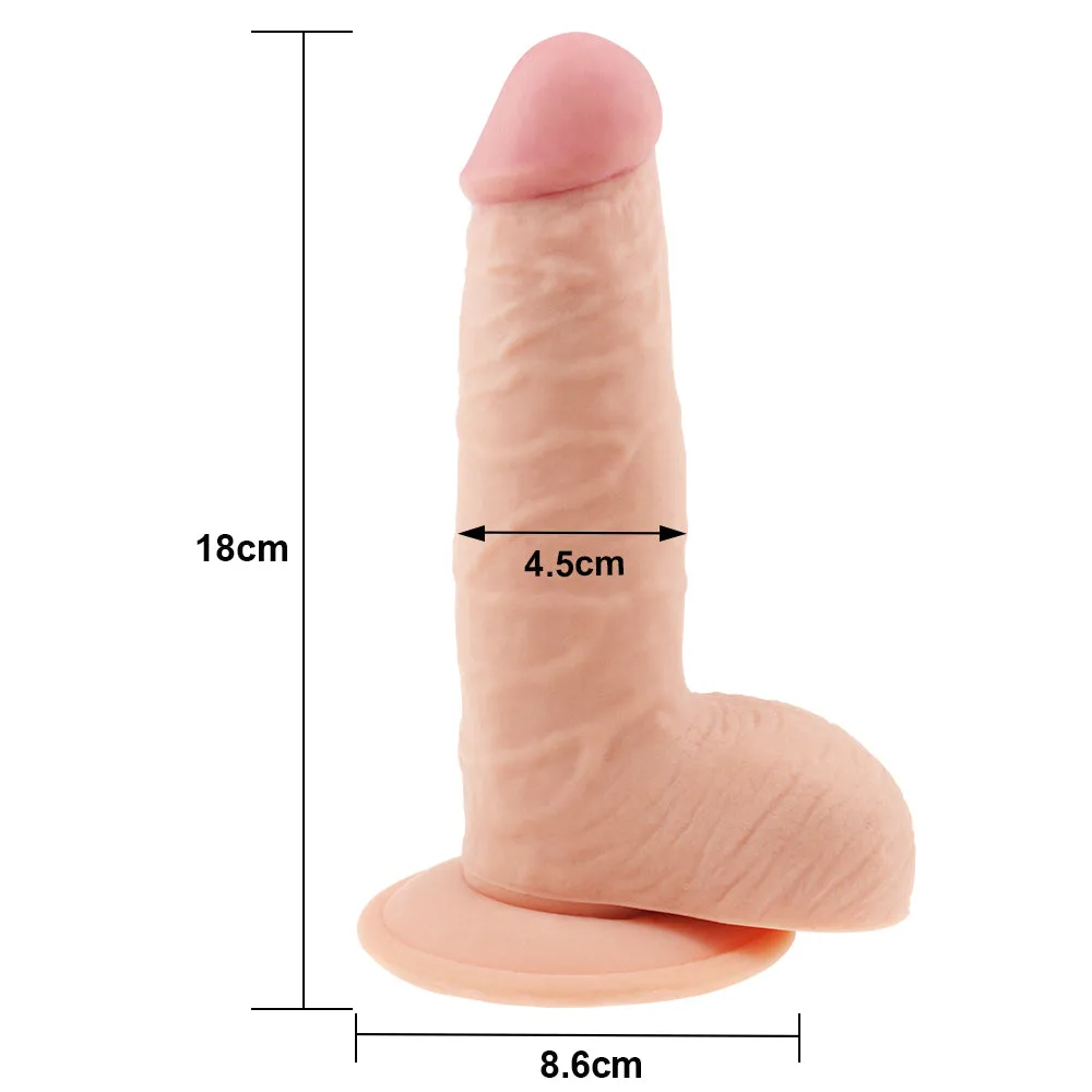 Lovetoy Ultra Soft Dude 7.5 Realistic Dildo Suction Cup Dong