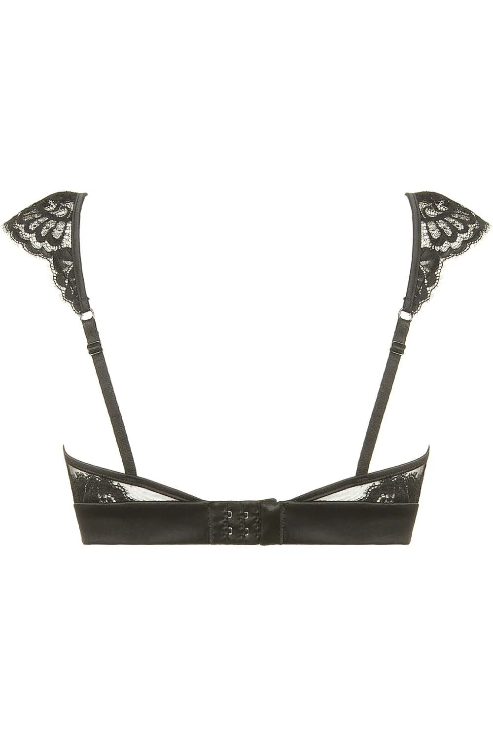 Marlene Triangle Bra with Swarovski Crystals in Black