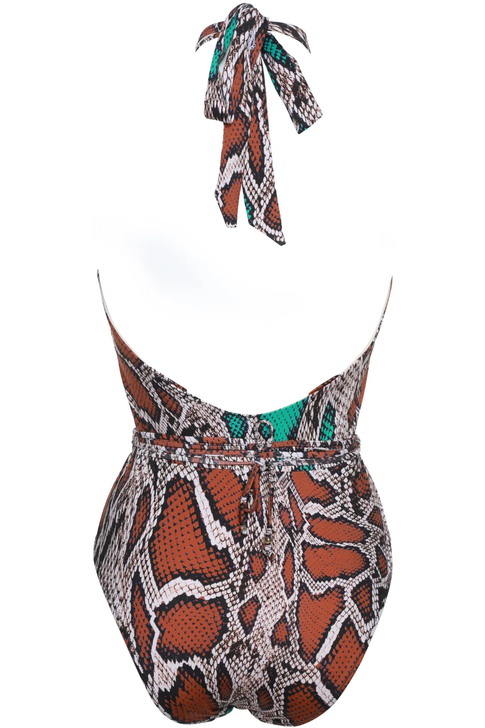 Mermaids Cutout Swimsuit in Animal Print