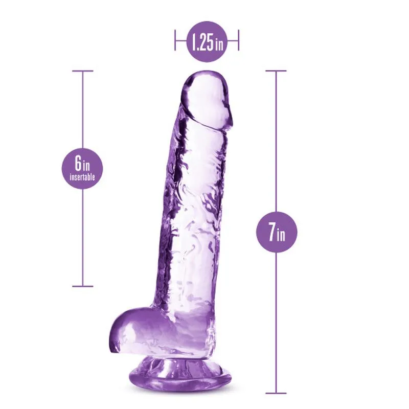 Naturally Yours 7 Crystaline Dildo Amethyst