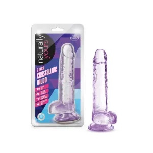 Naturally Yours 7 Crystaline Dildo Amethyst