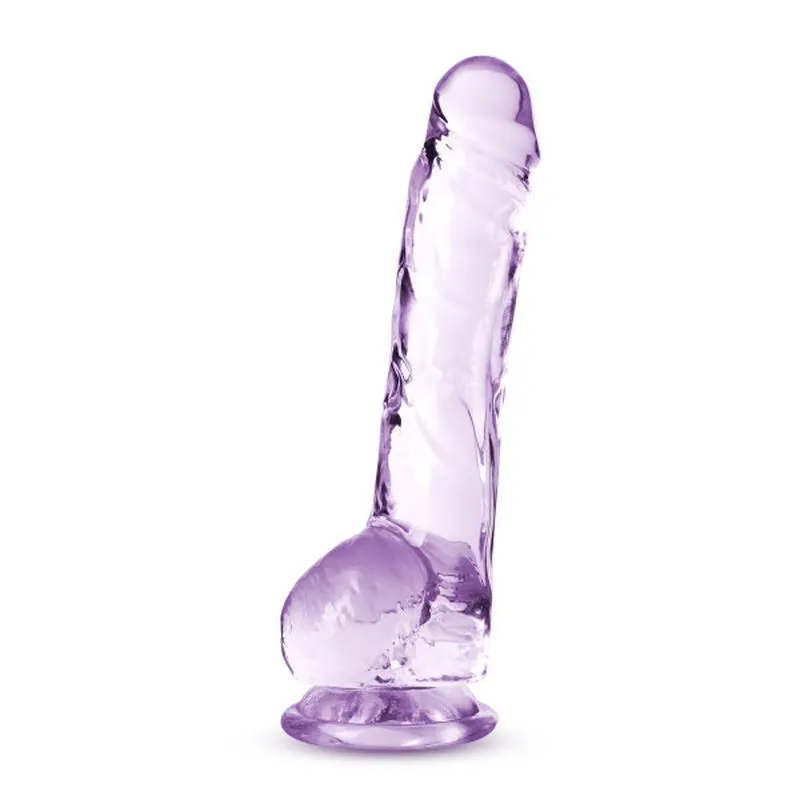 Naturally Yours 8 Crystaline Dildo Amethyst