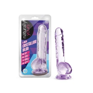 Naturally Yours 8 Crystaline Dildo Amethyst