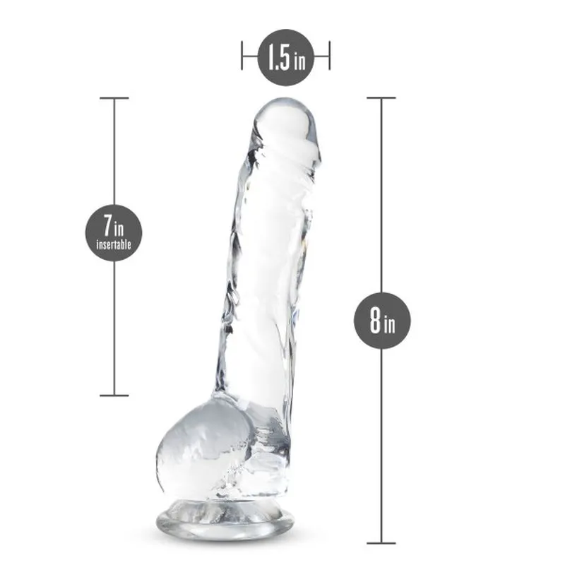 Naturally Yours 8 Crystaline Dildo Diamond