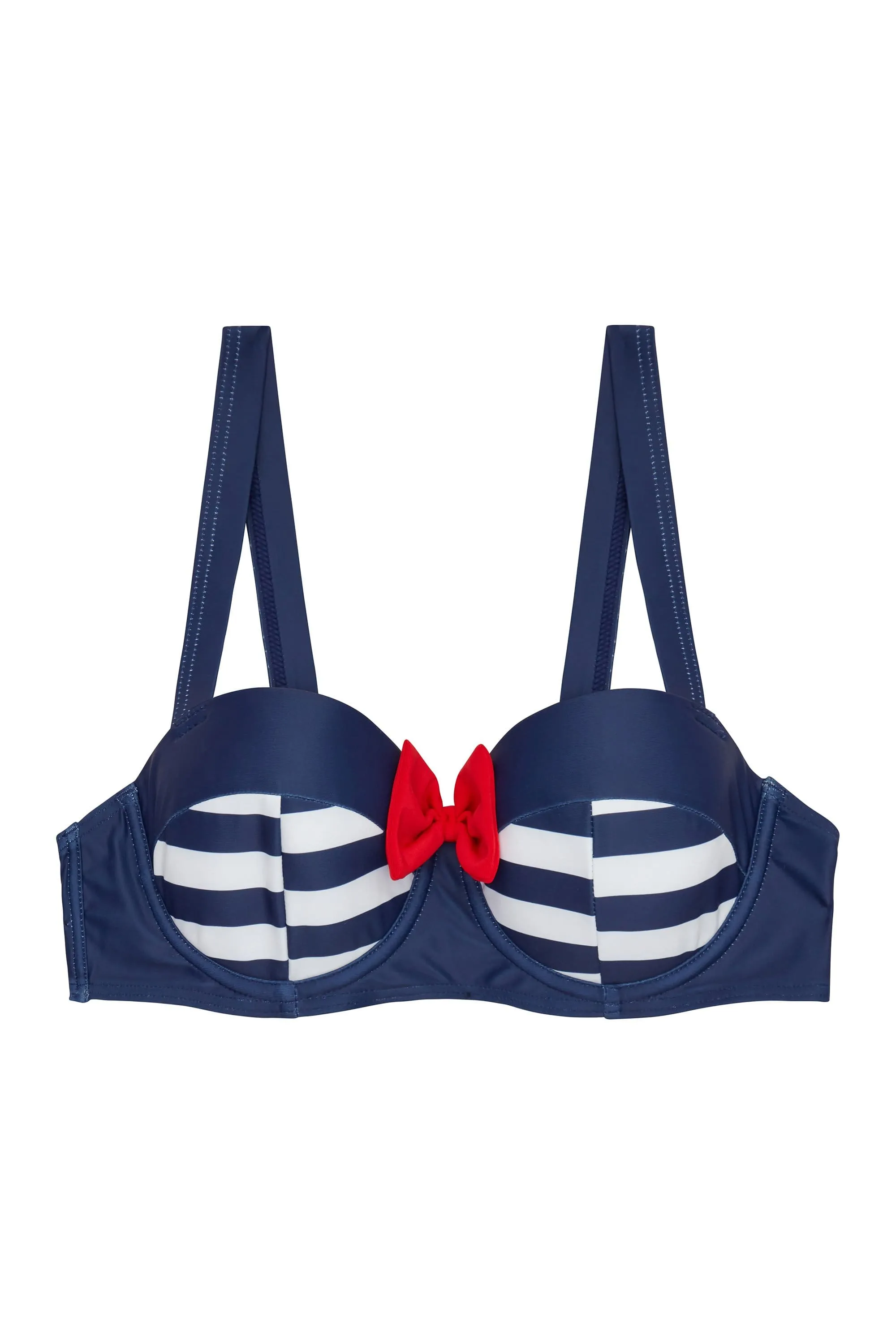 Nautical Navy Bikini Top