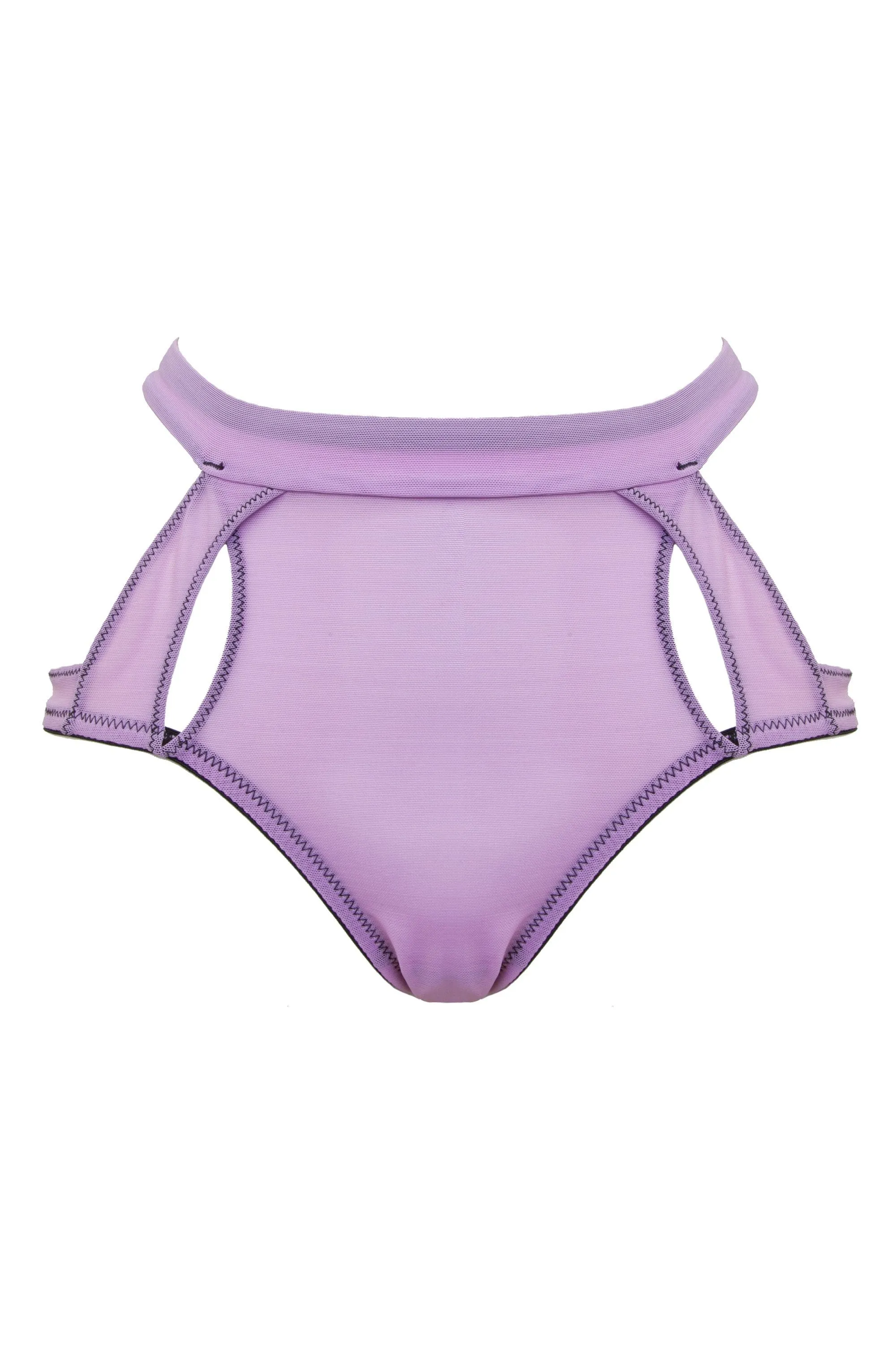Peek & Beau Faye Lilac Peek High Waist Brief Curve