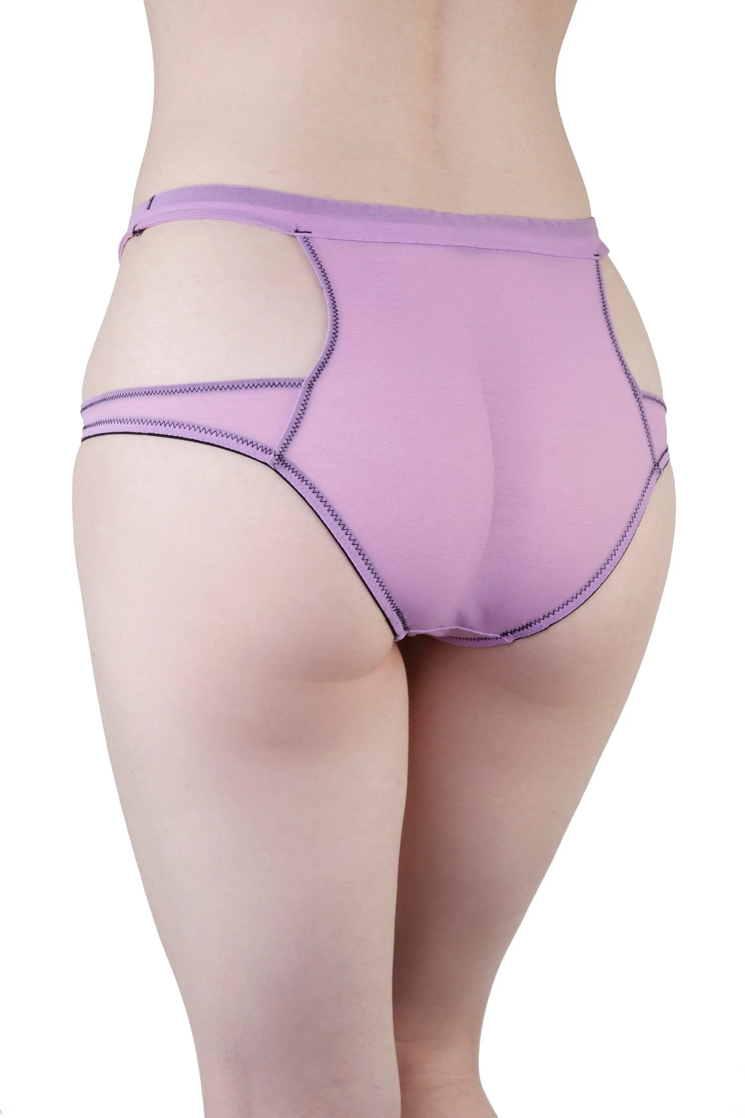 Peek & Beau Faye Lilac Peek High Waist Brief