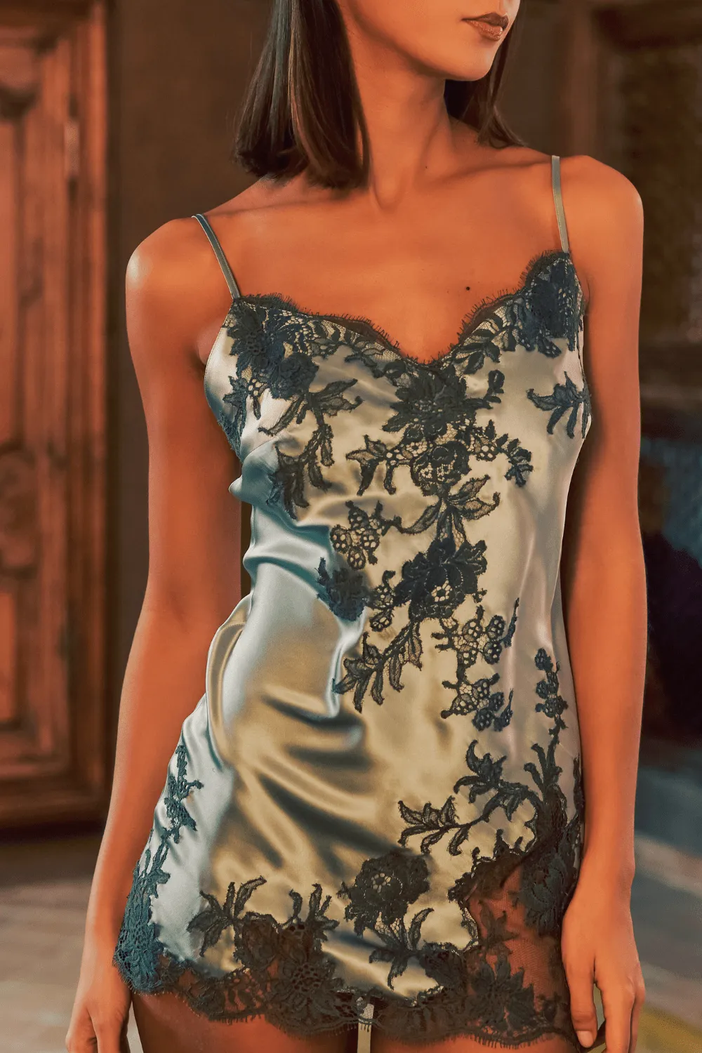 Phenix Silk Mini Nightie Mist