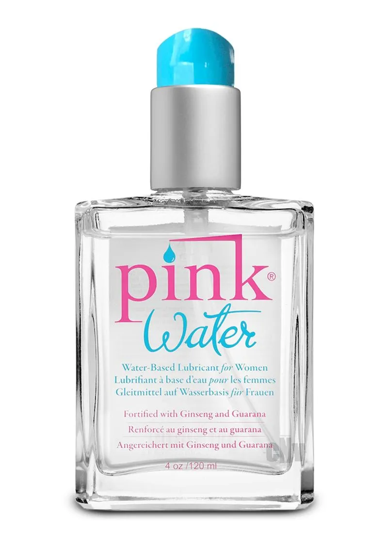 Pink Water 4oz Glass Bottle W/pump