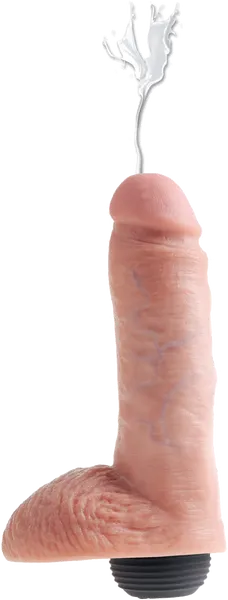 Pipedream King Cock 8'' Squirting Cock Dildo Ejaculating Dong Flesh Sex Toy