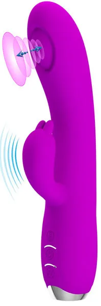 Pretty Love Regina G-Spot Rabbit Vibrator Rechargeable Purple