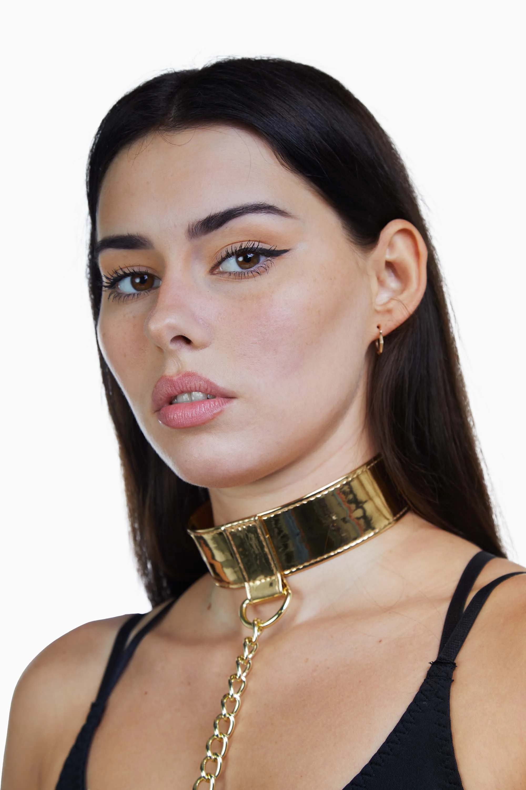 PU Collar With Lead Gold