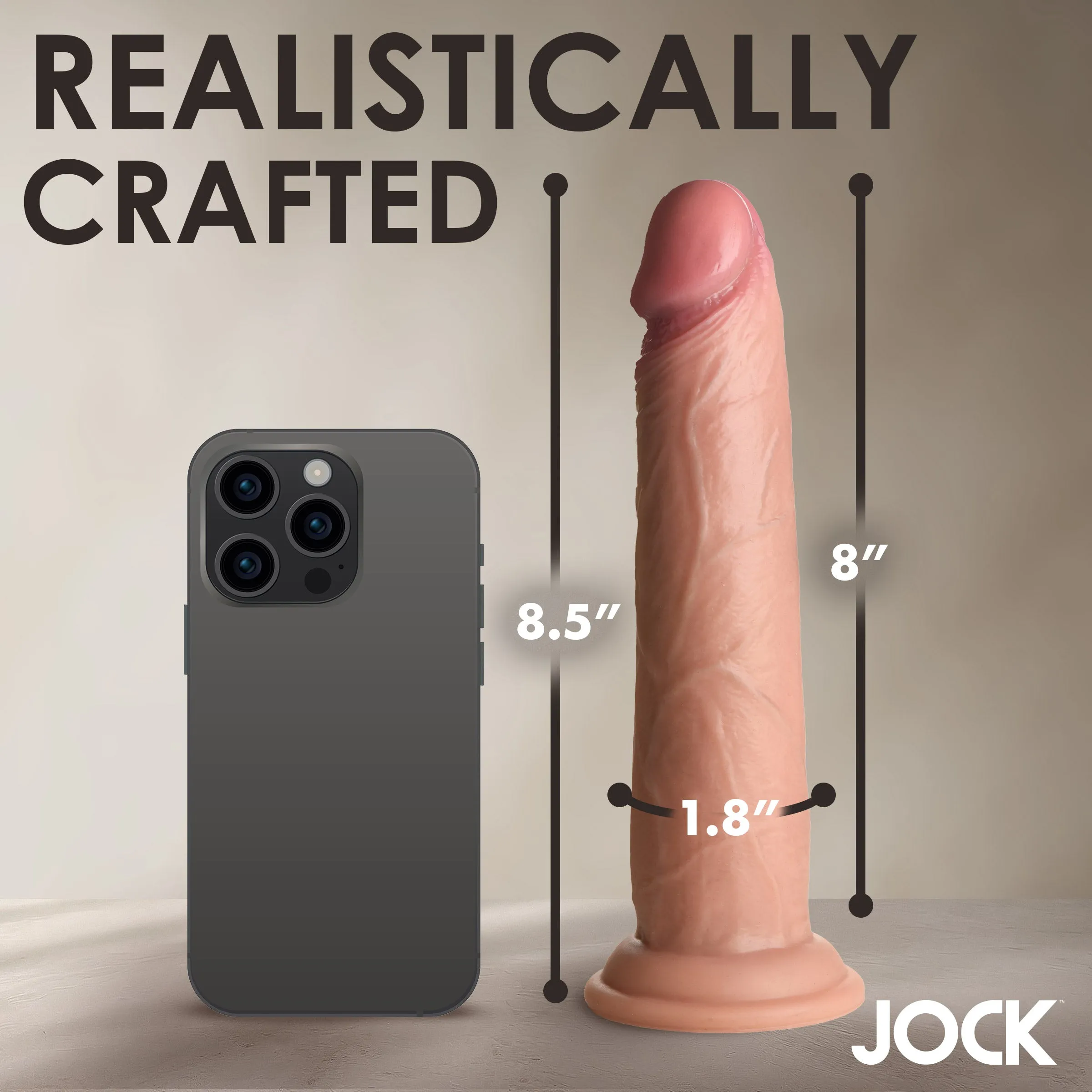 Real Skin Silicone Dildo - 8.5