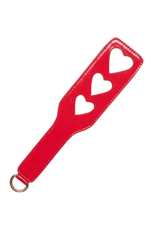 Regalia Heart Spanking Paddle Red