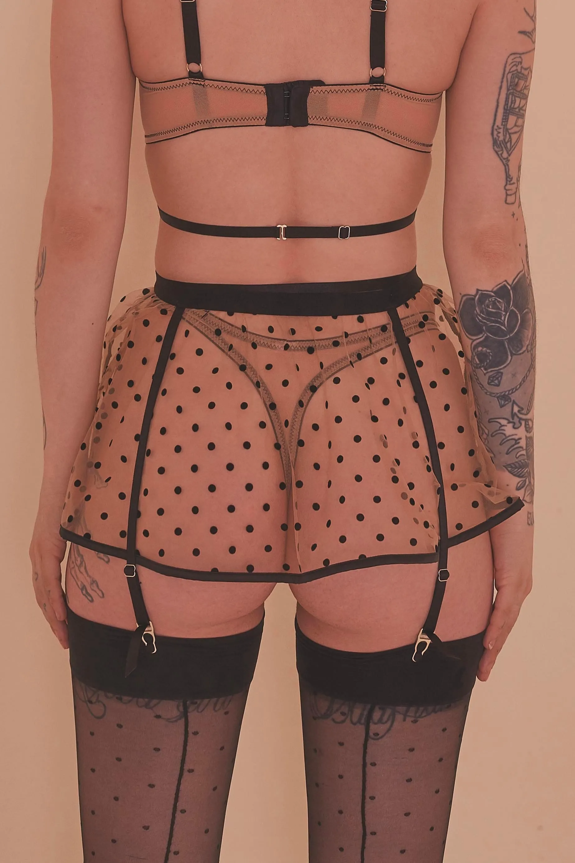 Regalia Lexi Dotty Peplum Suspender