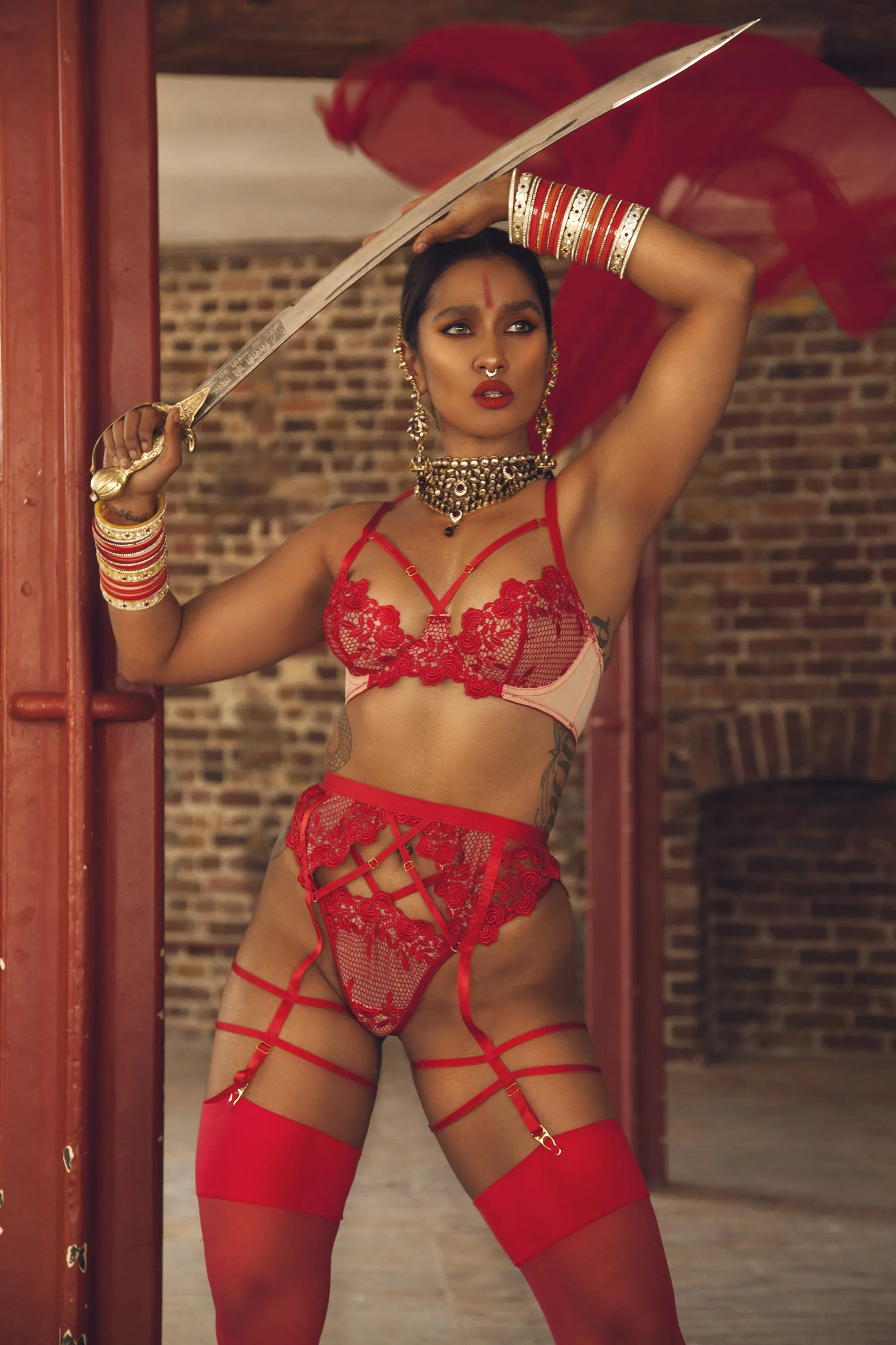 Regalia Skylar Dusty Rose Suspender