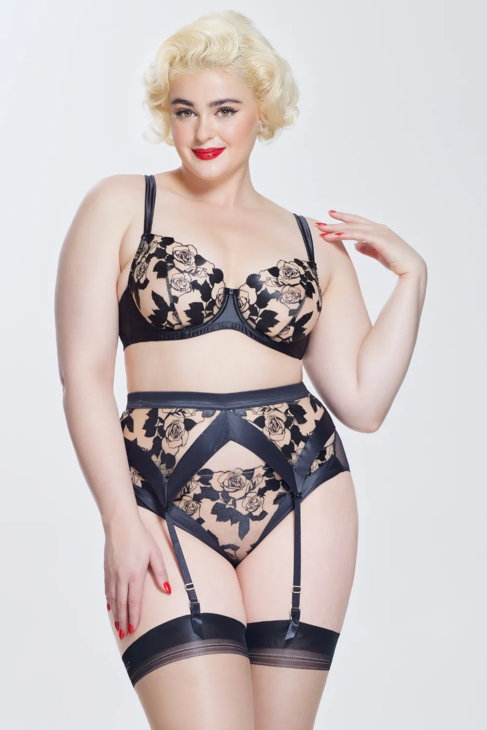 Rosabelle Suspender in Black