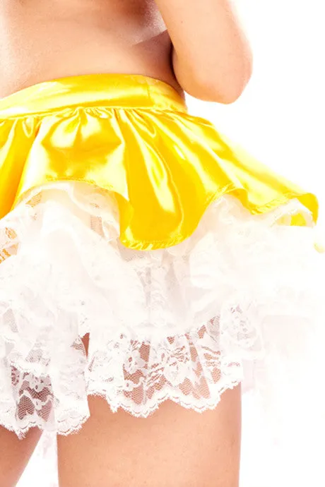 Satin Snow White Front Bow Tutu