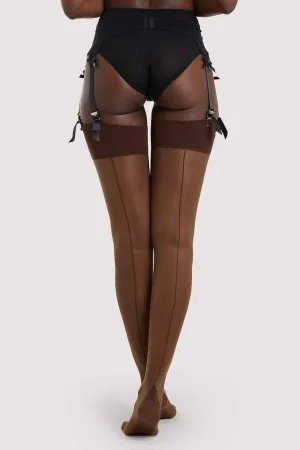 Seamed Stocking Dark Nude US 4 - 18