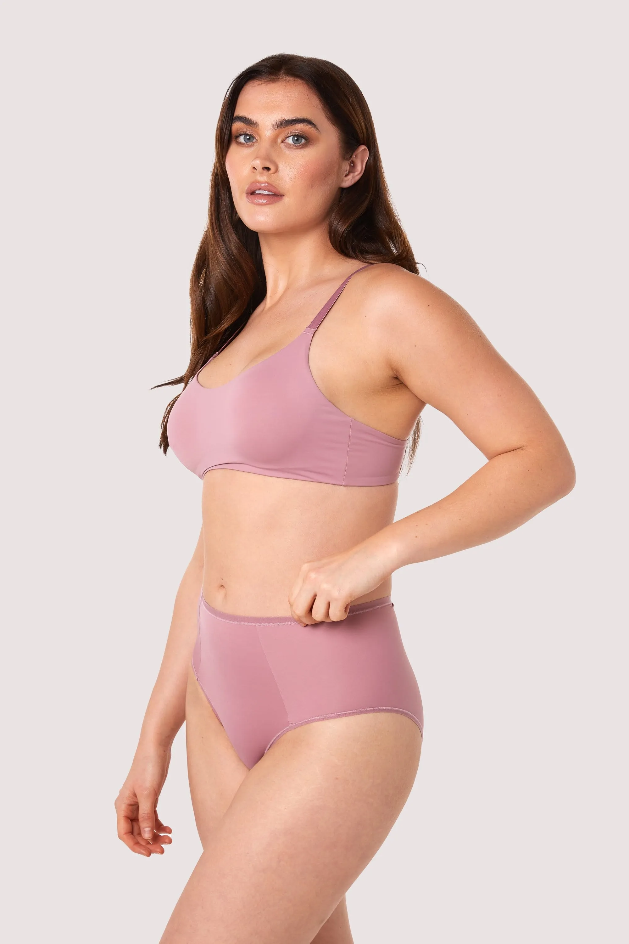 Second Skin Rose Recycled Highwaist Brief