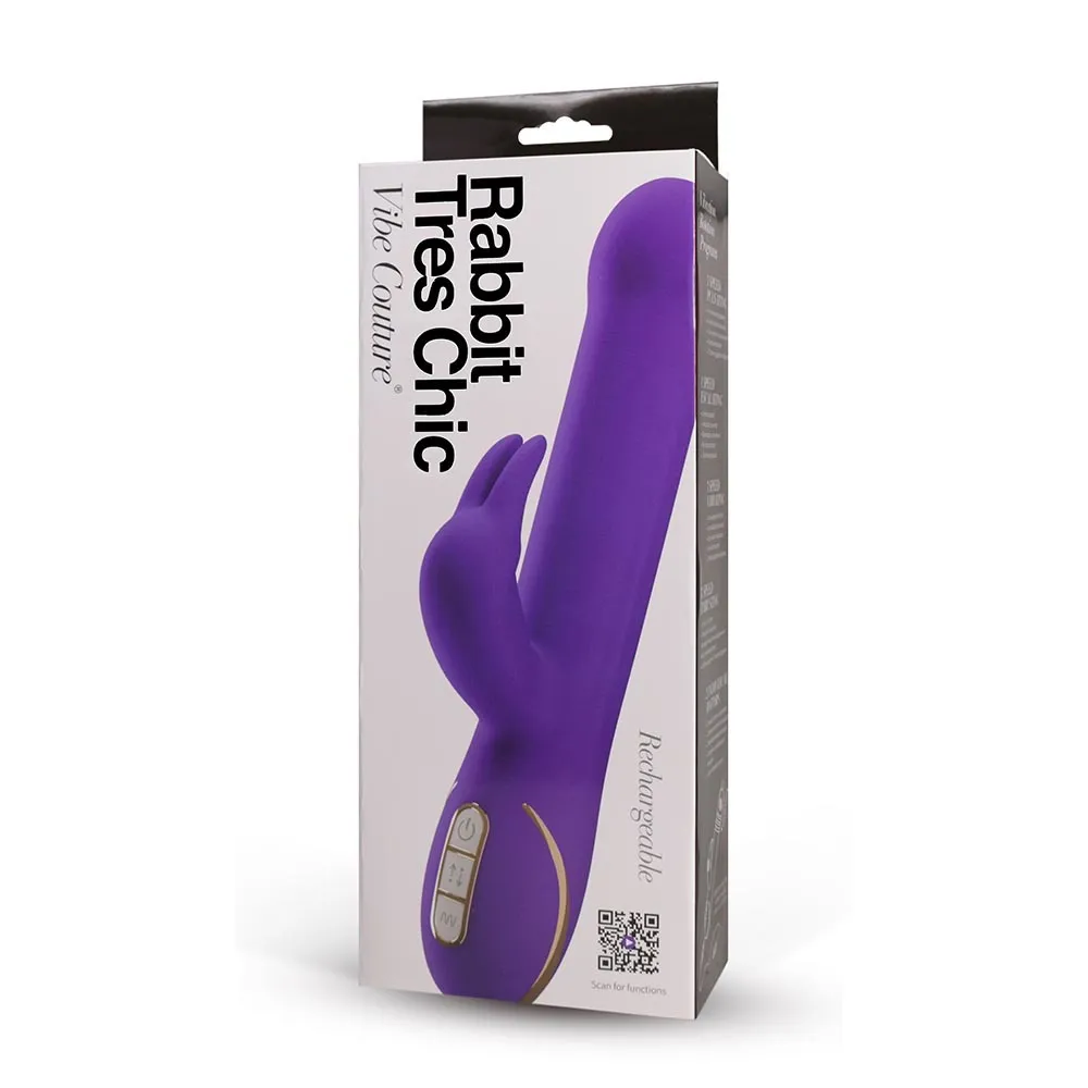 Seven Creations TRES CHIC 9 JUMPING BEADS G Spot Rabbit Vibrator USB
