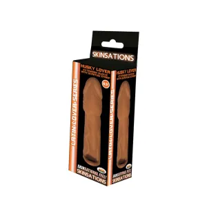 Skinsations Latin Lover 6.5' Husky Extension Sleeve w/Scrotum Strap