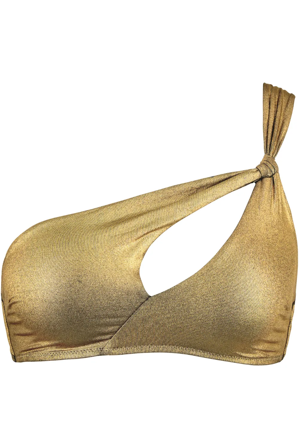 Sunlight Glow One Shoulder Bikini Top