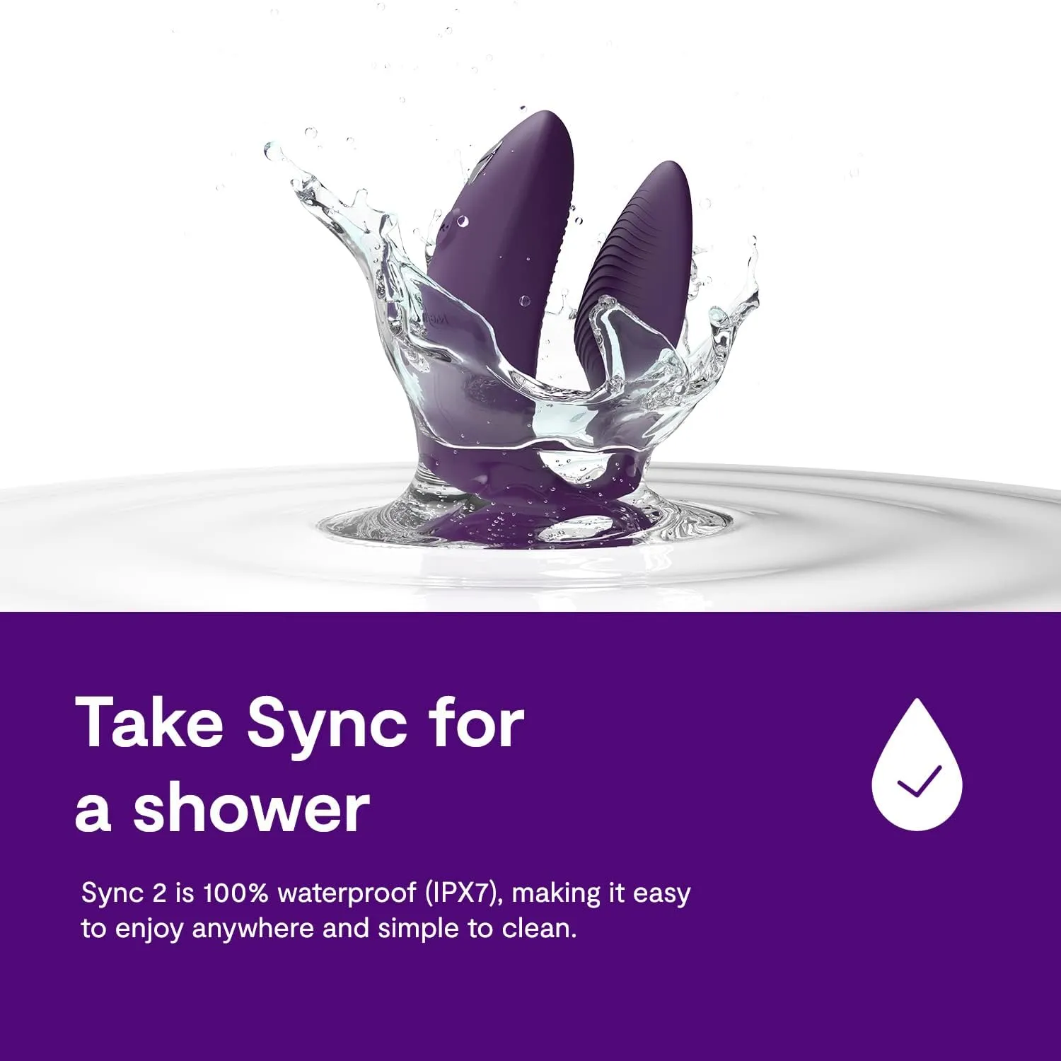 We-Vibe Sync 2 APP Remote Control Couples Vibrator Purple