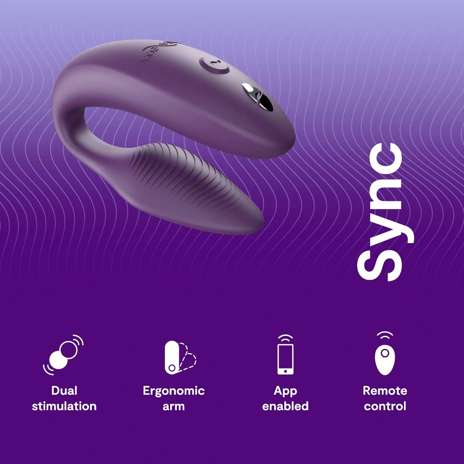 We-Vibe Sync 2 APP Remote Control Couples Vibrator Purple